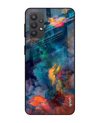 Shop Cloudburst Printed Premium Glass Cover for Samsung Galaxy M32 5G (Shock Proof, Lightweight)-Front