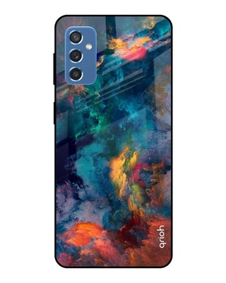 Cloudburst Printed Premium Glass Cover for Samsung Galaxy M52 5G(Shock Proof, Lightweight)