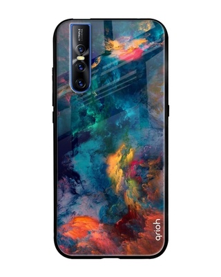 Shop Cloudburst Printed Premium Glass Cover for Vivo V15 Pro (Shock Proof, Lightweight)-Front