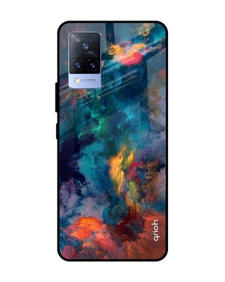 Shop Cloudburst Printed Premium Glass Cover for Vivo V21 (Shock Proof, Lightweight)-Front