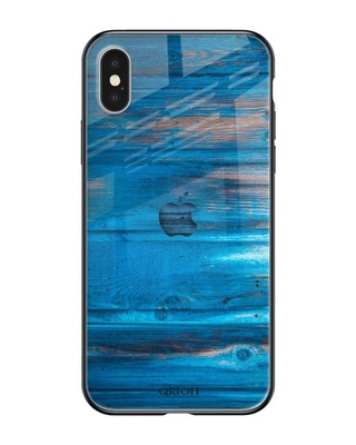 Shop Patina Finish Printed Premium Glass Cover for iPhone XS(Shock Proof, Lightweight)-Front