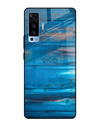 Shop Patina Finish Printed Premium Glass Cover for Vivo X50 (Shock Proof, Lightweight)-Front