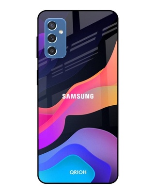 Shop Fluid Printed Premium Glass Cover for Samsung Galaxy M52 5G (Shock Proof, Lightweight)-Front