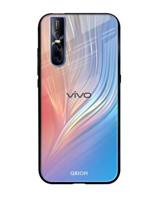 Shop Mystic Aurora Printed Premium Glass Cover for Vivo V15 Pro (Shock Proof, Lightweight)-Front