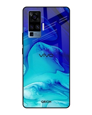 Shop Raging Tides Printed Premium Glass Cover for Vivo X50 Pro (Shock Proof, Lightweight)-Front
