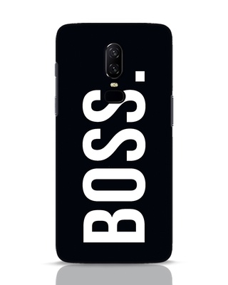 Shop Boss Black OnePlus 6 Mobile Covers-Front