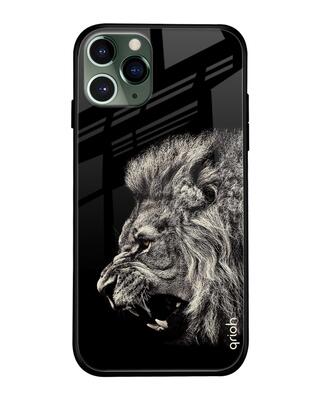 Shop Qrioh iPhone 11 Pro Max Brave Lion Glass case-Front