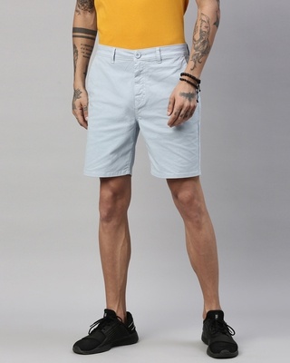 Shop Breakbounce Men Organic Cotton Slim Fit Shorts-Front