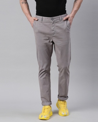 Shop Breakbounce Men's Organic Slim Fit Trouser-Front