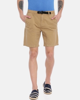 Shop Breakbounce Men Solid Casual Shorts-Front