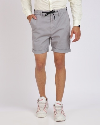 Shop Breakbounce Solid shorts with drawcord fastening-Front