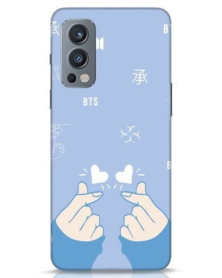 Shop BTS Doodle Designer Hard Cover for OnePlus Nord 2-Front