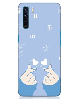 Shop Bts Doodle Oppo F15 Mobile Cover-Front
