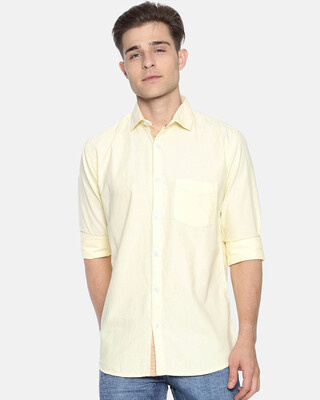 Shop Men's Solid Full Sleeve Stylish Casual Shirt-Front