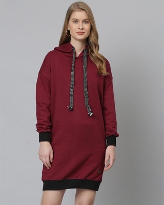 Shop Women's Red Stylish A-Line Casual Winter Sweatshirt-Front