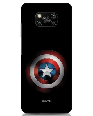Shop Captain's Shield Xiaomi Poco x3 Mobile Cover (AVL)-Front