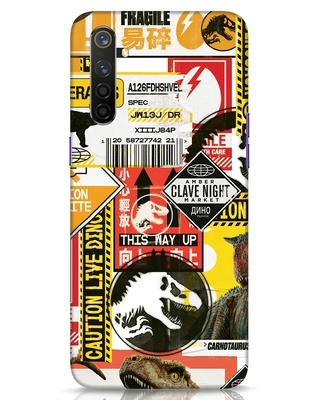 Shop Caution - Live Dinosaur Designer Hard Cover for Realme 6 Pro-Front