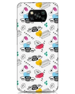 Shop Central Perk Designer Hard Cover for Xiaomi Poco x3-Front