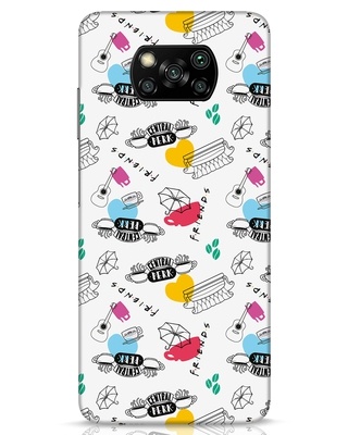 Shop Central Perk Designer Hard Cover for Xiaomi Poco X3 Pro-Front