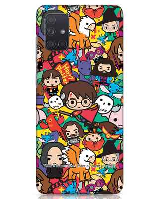 Shop Chibi Mix Potter Samsung Galaxy A71 Mobile Covers (HP)-Front