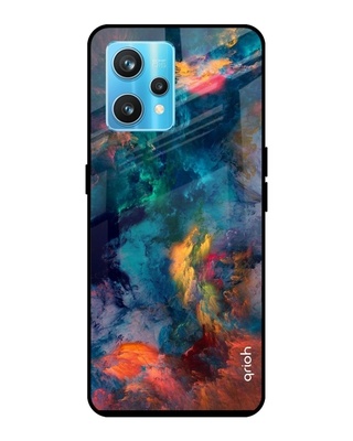 Shop Cloudburst Printed Premium Glass Cover For Realme 9 Pro Plus (Shockproof, Light Weight)-Front