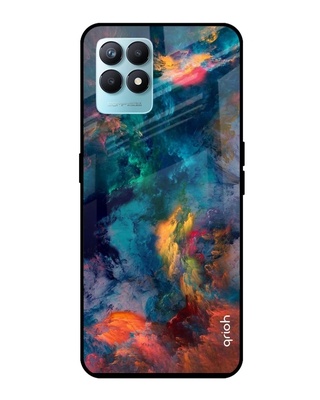 Shop Cloudburst Printed Premium Glass Cover for Realme Narzo 50 (Shockproof, Light Weight)-Front