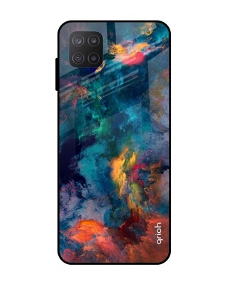 Shop Cloudburst Printed Premium Glass Cover for Samsung Galaxy M12 (Shock Proof, Light Weight)-Front