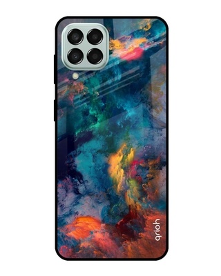 Shop Cloudburst Printed Premium Glass Cover for Samsung Galaxy M53 5G (Shock Proof, Light Weight)-Front