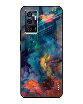 Shop Cloudburst Printed Premium Glass Cover for Vivo V23e 5G (Shockproof, Light Weight)-Front