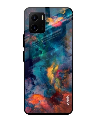Shop Cloudburst Printed Premium Glass Cover for Vivo Y15s (Shockproof, Light Weight)-Front