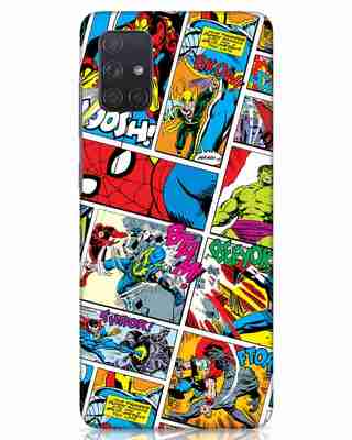 Shop Comic Page Samsung Galaxy A71 Mobile Covers (AVL)-Front
