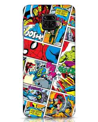 Shop Comic Page  Xiaomi Redmi Note 9 Pro Mobile Cover (AVL)-Front