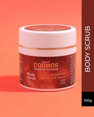 Shop COSMOS Body Scrub By Bewakoof With Apricot with Vitamin E and Copper 100g-Front
