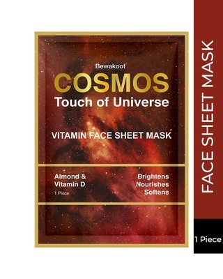 Shop COSMOS Face Sheet by Bewakoof With Almond & Vitamin D-Front