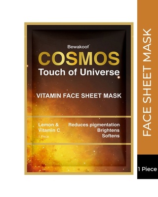 Shop COSMOS Face Sheet by Bewakoof With Lemon & Vitamin C-Front