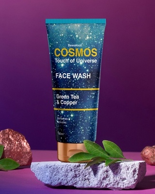 Shop COSMOS Face Wash by Bewakoof with Green Tea & Copper 100ml-Front