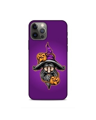 Shop CoversPanda Purple Premium Halloween Mask Printed Mobile Cover for (Apple iPhone 12PRO)-Front