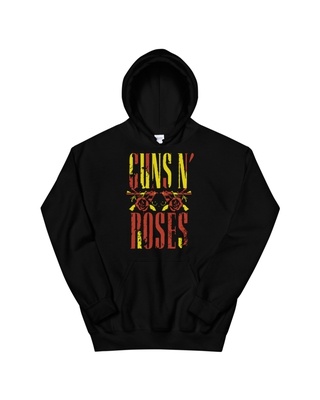 Shop Craxy Storecom Guns and Roses Hoodie-Front