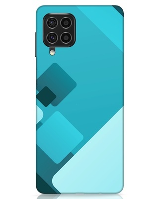 Shop Cyan Blocks Samsung Galaxy F62 Mobile Covers-Front