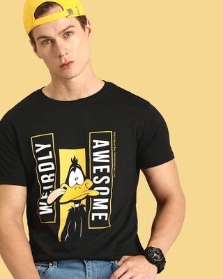 Shop Daffy Awesome Half Sleeve T-Shirt (LTL)-Front