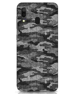 Shop Dark Camo Samsung Galaxy A30 Mobile Cover-Front