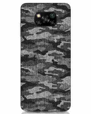 Shop Dark Camo Xiaomi Poco x3 Mobile Cover-Front