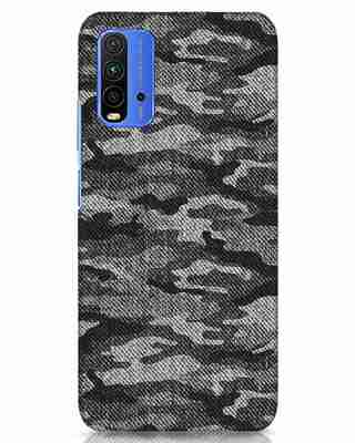 Shop Dark Camo Xiaomi Redmi 9 Power Mobile Covers-Front