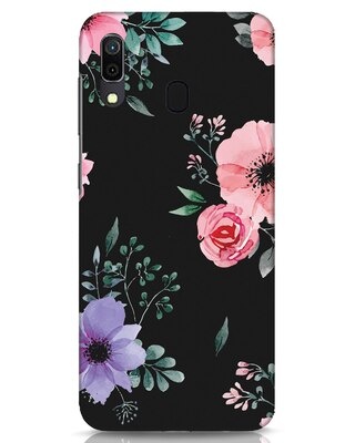 Shop Dark Florals Samsung Galaxy A30 Mobile Cover-Front