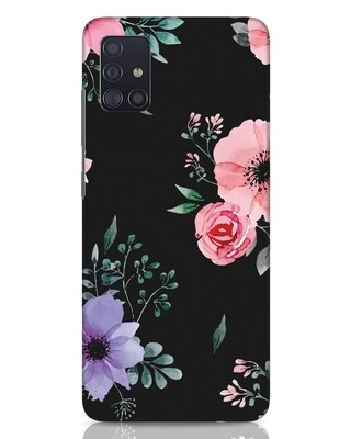 Shop Dark Florals Samsung Galaxy A51 Mobile Cover-Front