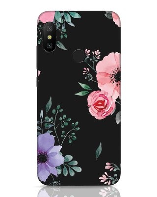 Shop Dark Florals Xiaomi Redmi 6 Pro Mobile Cover-Front