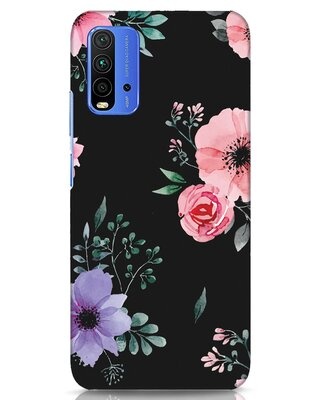 Shop Dark Florals Xiaomi Redmi 9 Power Mobile Covers-Front