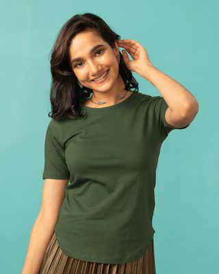 Women Plain T-Shirts - Buy Girl's Plain Tees at Rs.259 - Bewakoof.com