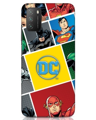 Shop Dc Square 3D Designer Cover for Xiaomi Poco M3-Front
