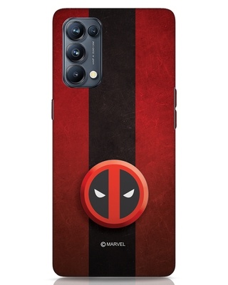 Shop Deadpool Shadow 3D Designer Cover for Oppo Reno 5 Pro-Front